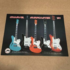 Charvel Surfcaster '91 - Charvel Jackson Guitars - 1991 Print Advertisement